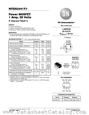 NTGS3441T1-D datasheet pdf ON Semiconductor