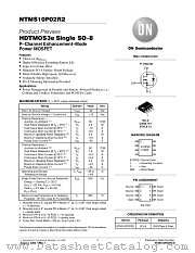 NTMS10P02R2-D datasheet pdf ON Semiconductor