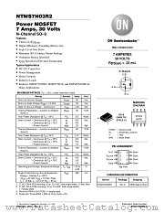 NTMS7N03R2-D datasheet pdf ON Semiconductor