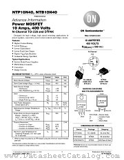 NTP10N40-D datasheet pdf ON Semiconductor