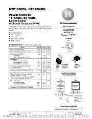 NTP18N06L-D datasheet pdf ON Semiconductor