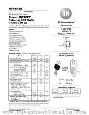 NTP5N60-D datasheet pdf ON Semiconductor