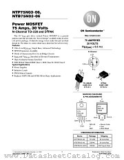 NTP75N03-06-D datasheet pdf ON Semiconductor