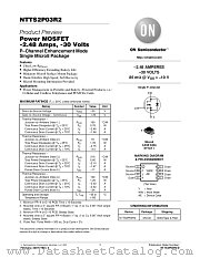 NTTS2P03R2-D datasheet pdf ON Semiconductor