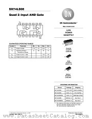 SN74LS08-D datasheet pdf ON Semiconductor
