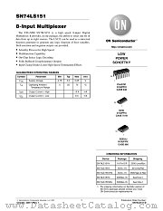 SN74LS151-D datasheet pdf ON Semiconductor