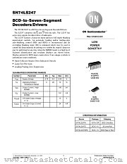 SN74LS247-D datasheet pdf ON Semiconductor