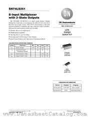 SN74LS251-D datasheet pdf ON Semiconductor