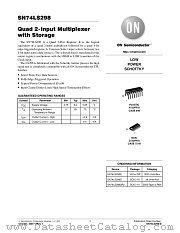 SN74LS298-D datasheet pdf ON Semiconductor