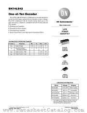 SN74LS42-D datasheet pdf ON Semiconductor