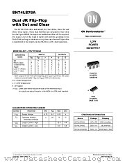 SN74LS76A-D datasheet pdf ON Semiconductor