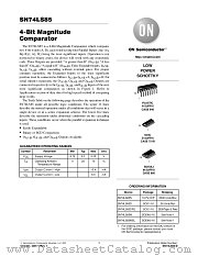 SN74LS85-D datasheet pdf ON Semiconductor