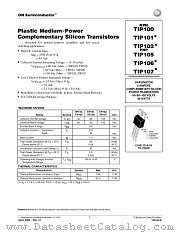 TIP100-D datasheet pdf ON Semiconductor