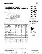 TIP110-D datasheet pdf ON Semiconductor
