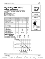 TIP47-D datasheet pdf ON Semiconductor