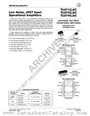TL071C-D datasheet pdf ON Semiconductor