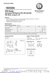 1SV234 datasheet pdf ON Semiconductor