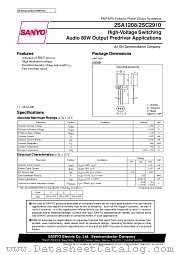2SA1208 datasheet pdf ON Semiconductor