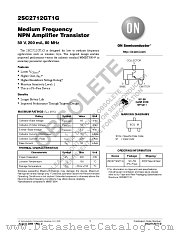 2SC2712GT1 datasheet pdf ON Semiconductor