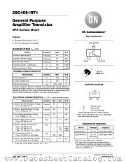 2SC4081RT1 datasheet pdf ON Semiconductor
