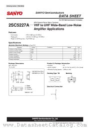 2SC5227A datasheet pdf ON Semiconductor