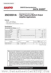 2SC5551A datasheet pdf ON Semiconductor