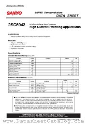 2SC6043 datasheet pdf ON Semiconductor
