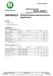 2SK4043LS datasheet pdf ON Semiconductor