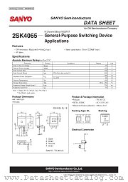 2SK4065 datasheet pdf ON Semiconductor