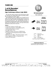 74HC138.REV1 datasheet pdf ON Semiconductor