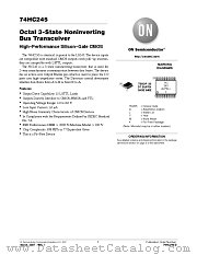 74HC245.REV1 datasheet pdf ON Semiconductor