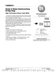 74HC574.REV1 datasheet pdf ON Semiconductor