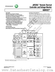 ADM1027 datasheet pdf ON Semiconductor
