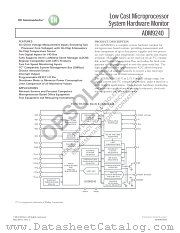 ADM9240 datasheet pdf ON Semiconductor