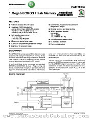 CAT28F010 datasheet pdf ON Semiconductor