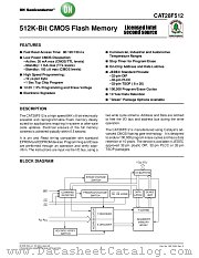 CAT28F512 datasheet pdf ON Semiconductor