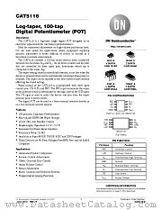 CAT5116 datasheet pdf ON Semiconductor