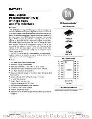 CAT5221 datasheet pdf ON Semiconductor