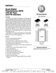 CAT5241 datasheet pdf ON Semiconductor