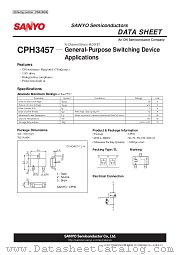 CPH3457 datasheet pdf ON Semiconductor
