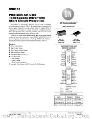 CS8191 datasheet pdf ON Semiconductor