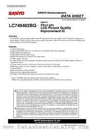 LC749402BG datasheet pdf ON Semiconductor