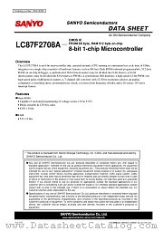LC87F2708A datasheet pdf ON Semiconductor