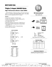 MC74HC10A datasheet pdf ON Semiconductor