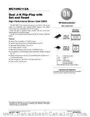 MC74HC112 datasheet pdf ON Semiconductor