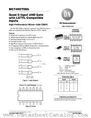 MC74HCT08A datasheet pdf ON Semiconductor