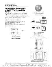 MC74HCT20A datasheet pdf ON Semiconductor