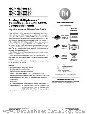 MC74HCT4051A datasheet pdf ON Semiconductor