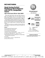 MC74HCT4066A datasheet pdf ON Semiconductor
