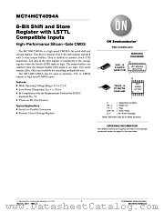 MC74HCT4094A datasheet pdf ON Semiconductor
